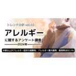 アレルギーに関するアンケート調査≪2024年≫－半数以上がアレルギー症状の経験有、アレルギー薬の服用・使用率は83.5％